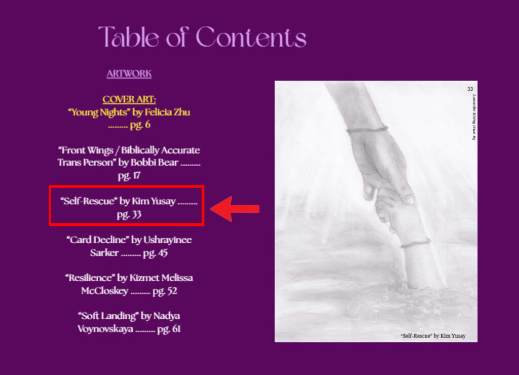 kim yusay self rescue artwork